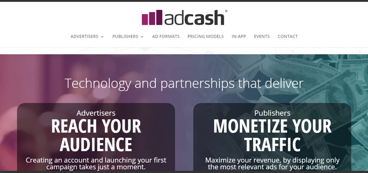 Adcash pop ad network