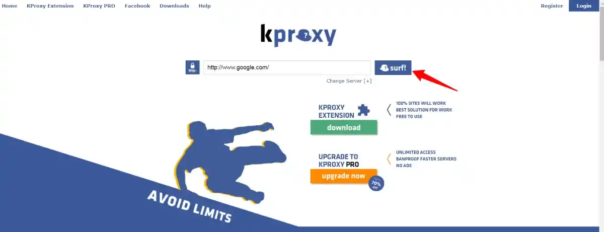 kproxy homepage