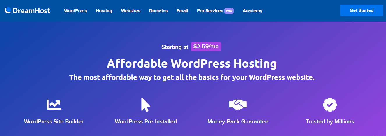 dreamhost wordpress hosting