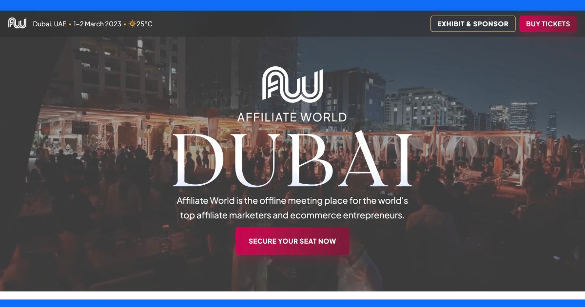 affiliate world dubai announcement