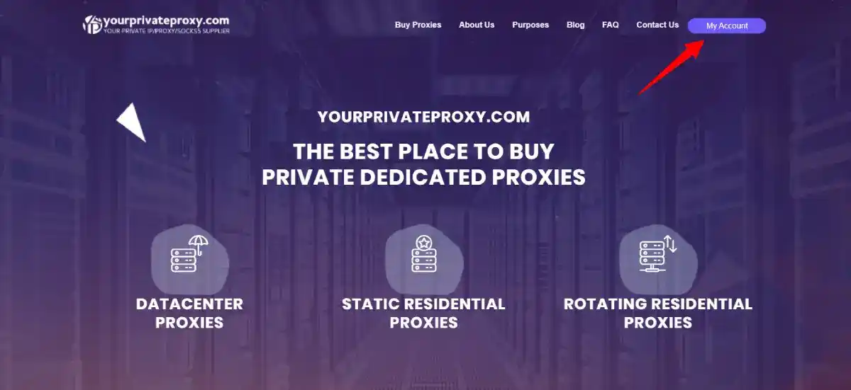 yourprivateproxy homepage