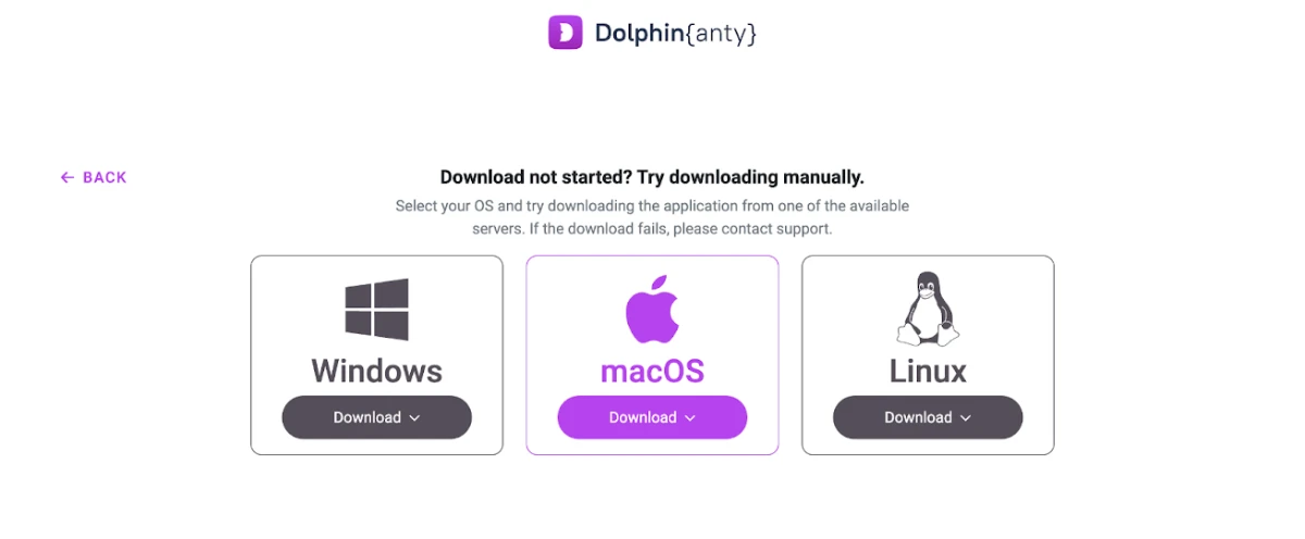 Dolphin browser download options