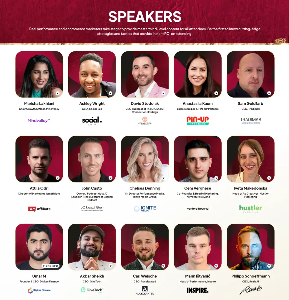 affiliate world dubai 2025 speakers