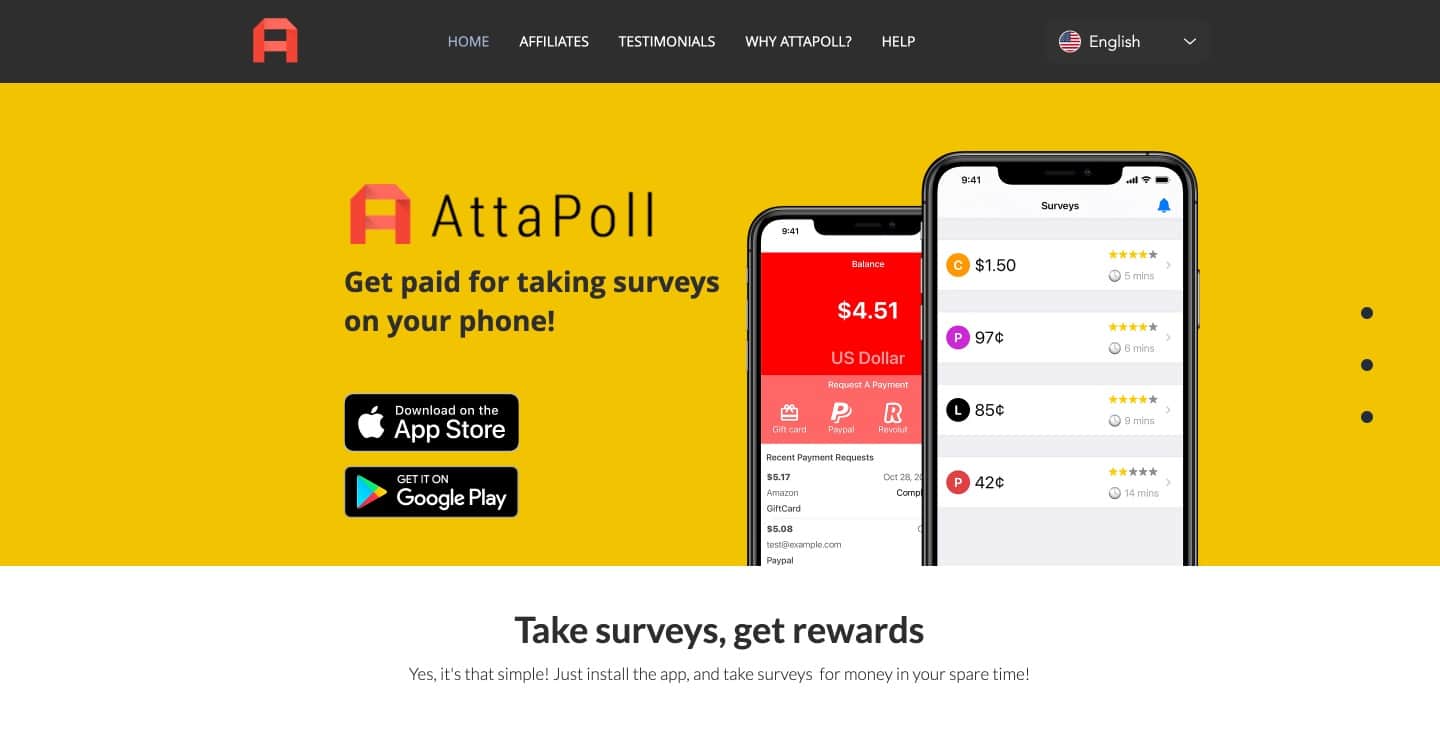 attapoll app for paid surveys