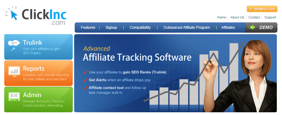 clickinc tracking tools for affiliates