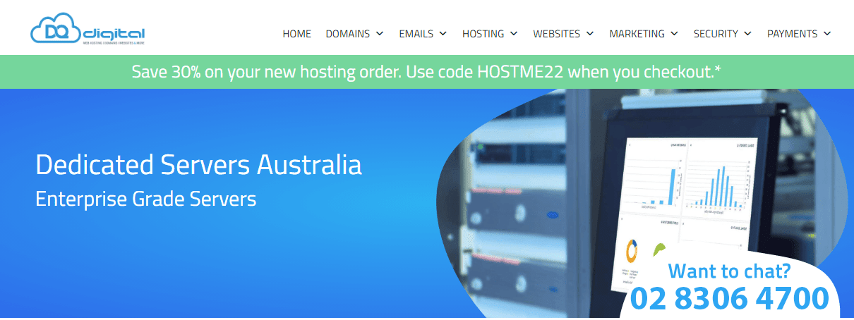 dqdigital dedicated servers australia