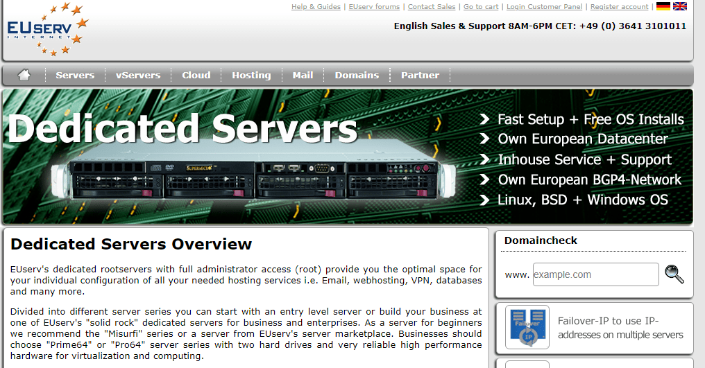 euserv dedicated server