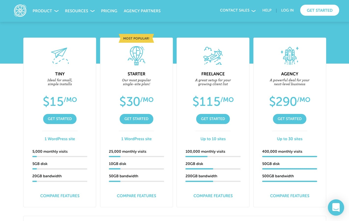 flywheel managed hosting pricing monthly