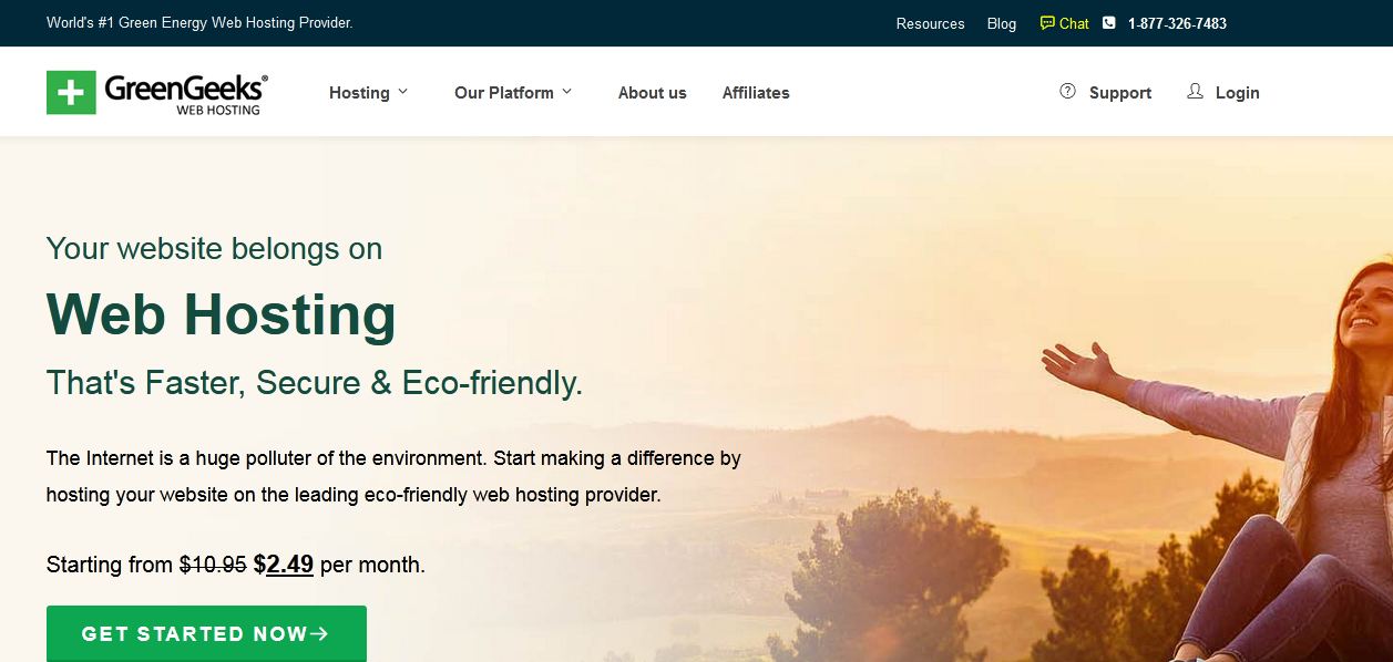 greengeeks eco friendly shared hosting