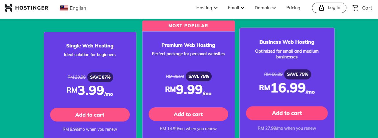 hostinger best web hosting providers malaysia