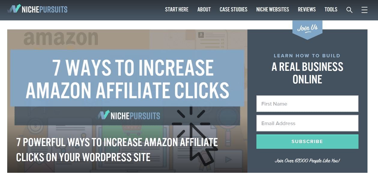 niche pursuits amazon affiliate marketing blog