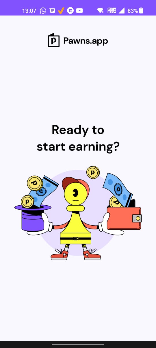 ready to start earning pawns app