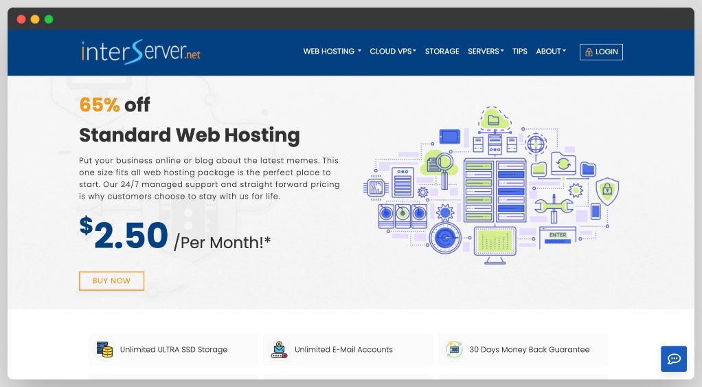 shared hosting from interserver
