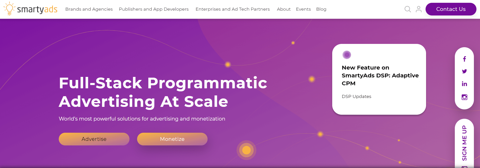 smartyads homepage